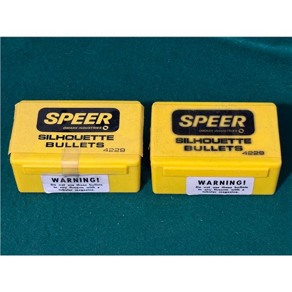 38 Cal 180 Gr. FMJ Flat Nose Speer Silhouette Bullets