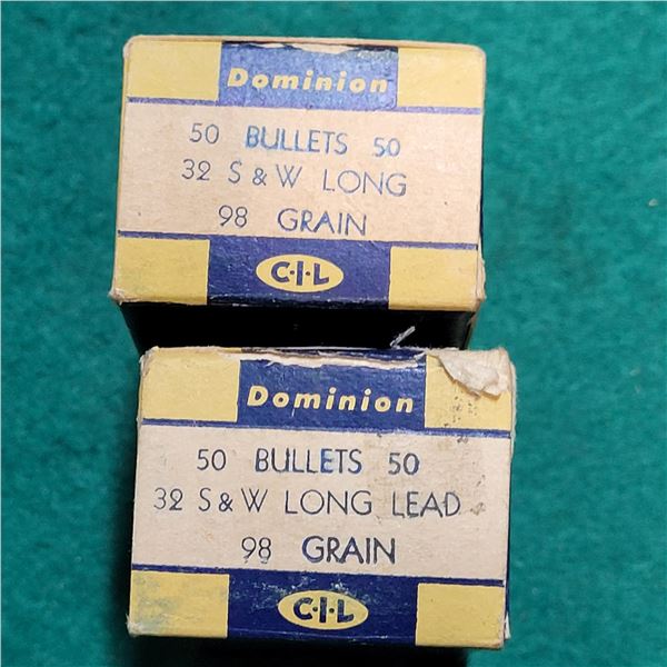 32 S&W 95gr CIL Dominion  Bullets