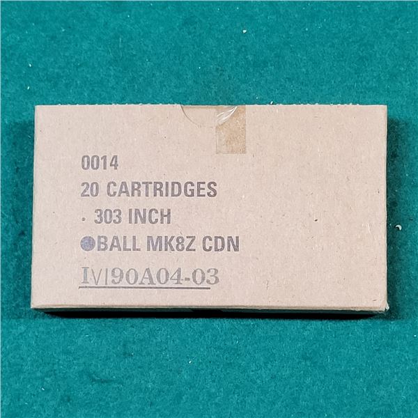 .303 British Ball MKZ8 CDN Military Ammo