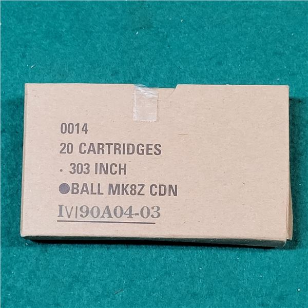 .303 British Ball MKZ8 CDN Military Ammo