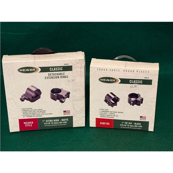 Weaver 1" Rings Set - 2 Boxes