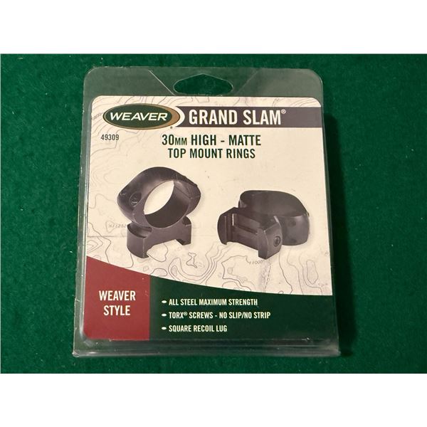 30 mm Weaver-style Grand Slam Top Mount Rings