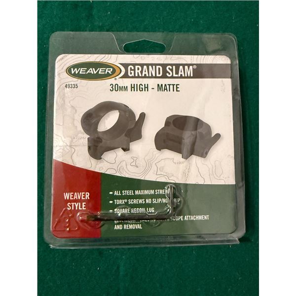 30 mm Weaver-style Grand Slam Scope Rings