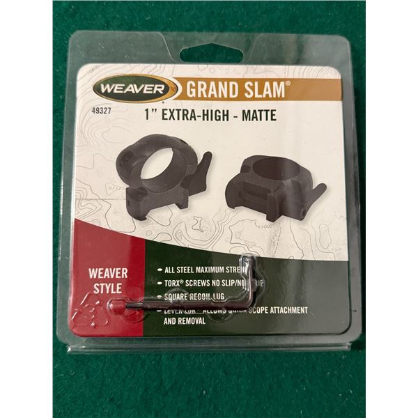1" Extra-High Weaver-Style Grand Slam Scope Rings