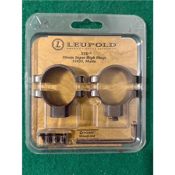 30 mm Leupold STD Super High Rings