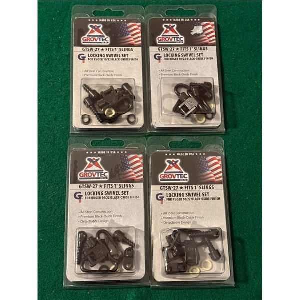 Ruger 10/22 Locking Swivel Set Black Oxide