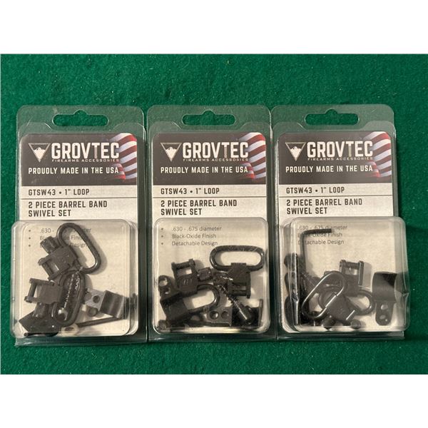 2 Piece Barrel Band Swivel Set 1" Loop