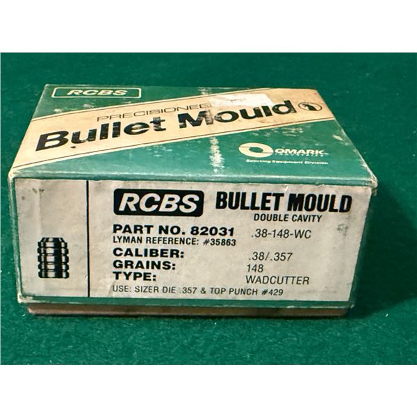 RCBS Double Cavity .38/.357 148 Gr. Wadcutter Bullet Mould