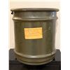 Image 2 : Vintage Military Surplus Metal Drum Container