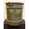 Image 3 : Vintage Military Surplus Metal Drum Container