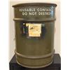Image 1 : Vintage Military Surplus Metal Drum Container