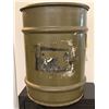 Image 3 : Vintage Military Surplus Metal Drum Container