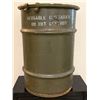 Image 1 : Vintage Military Surplus Metal Drum Container