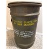 Image 1 : Vintage Military Surplus Metal Drum Container