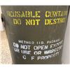 Image 3 : Vintage Military Surplus Metal Drum Container