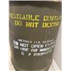 Image 4 : Vintage Military Surplus Metal Drum Container