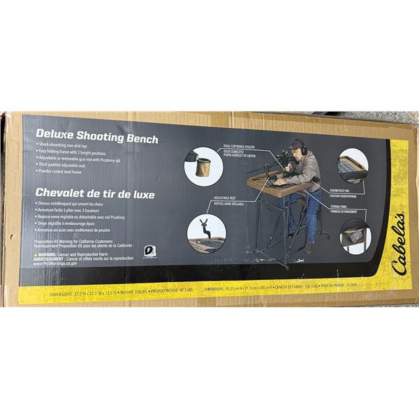 Cabela's Deluxe Shooting Bench - New