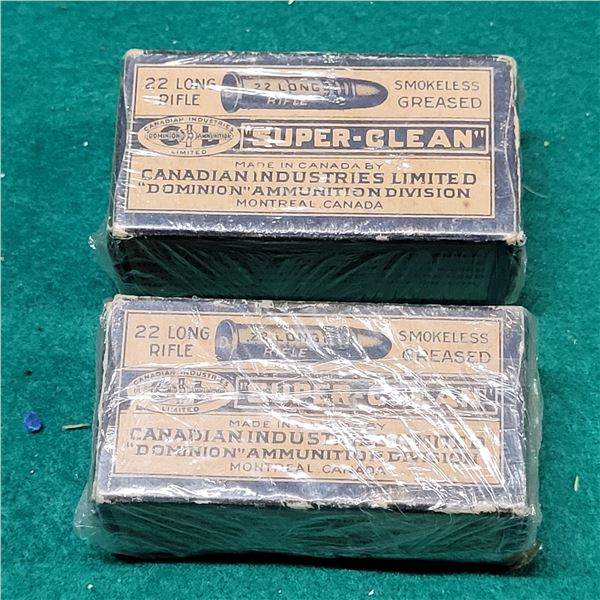 2 CIL .22 Long Rifle Super Clean Collector Ammo