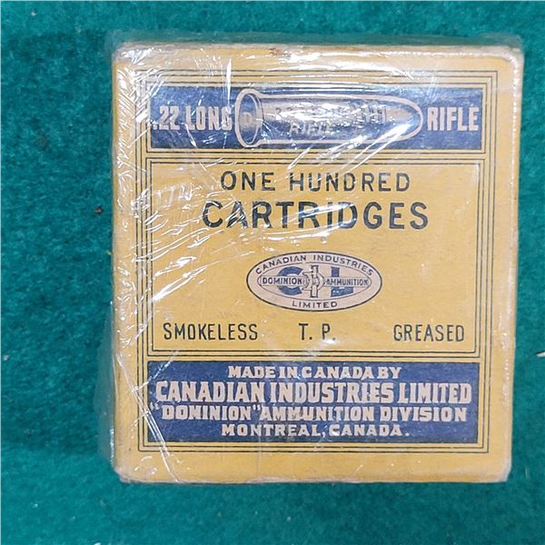 CIL .22 Long Rifle Cal Canadian Military Issue Collectible Ammo