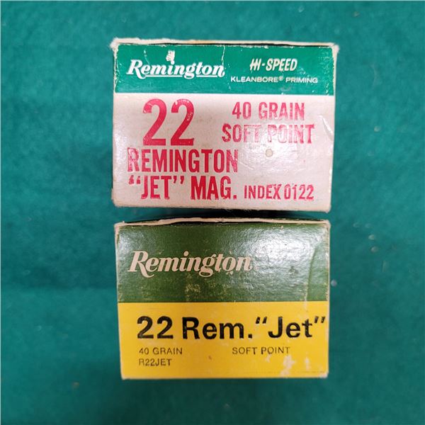 .22 Remington Jet Factory Ammo