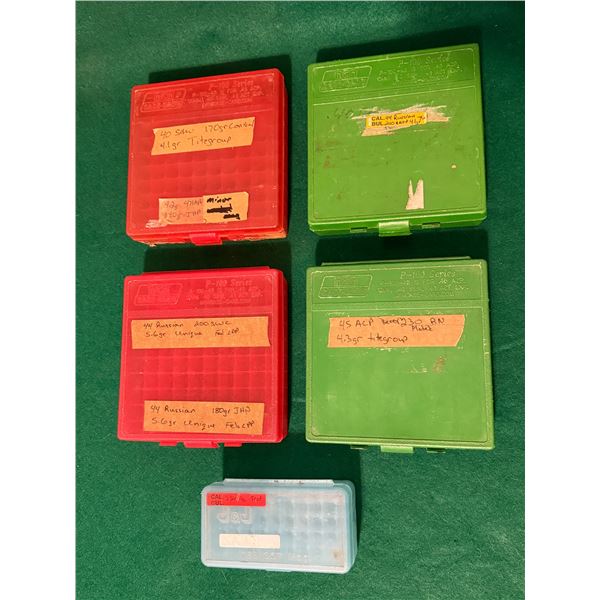 MTM Case-Gard and J&J Empty Ammo Cases Lot