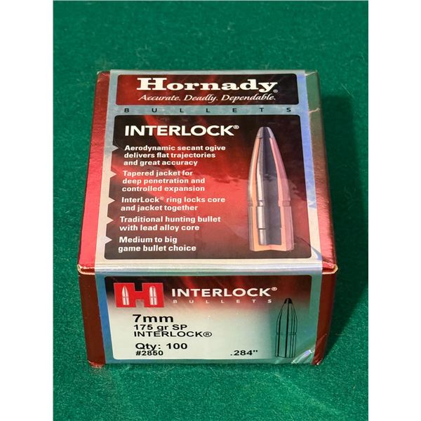 7mm 175 Gr. Hornady Interlock Bullets