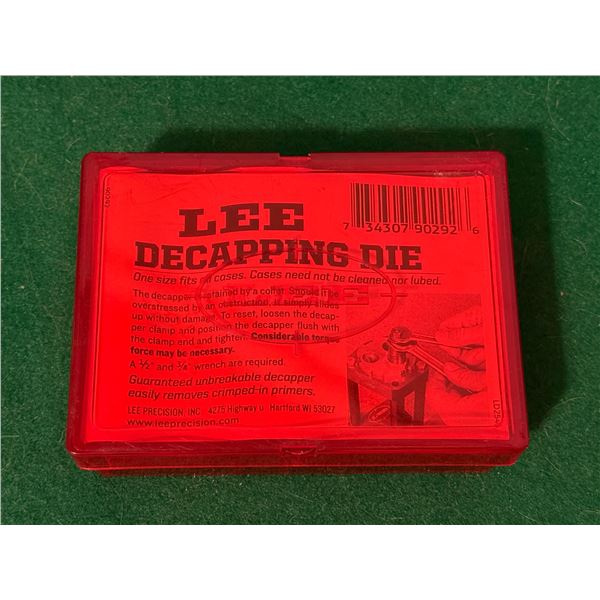 Lee Decapping Die