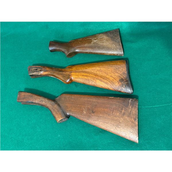 Vintage Wooden Buttstocks Lot