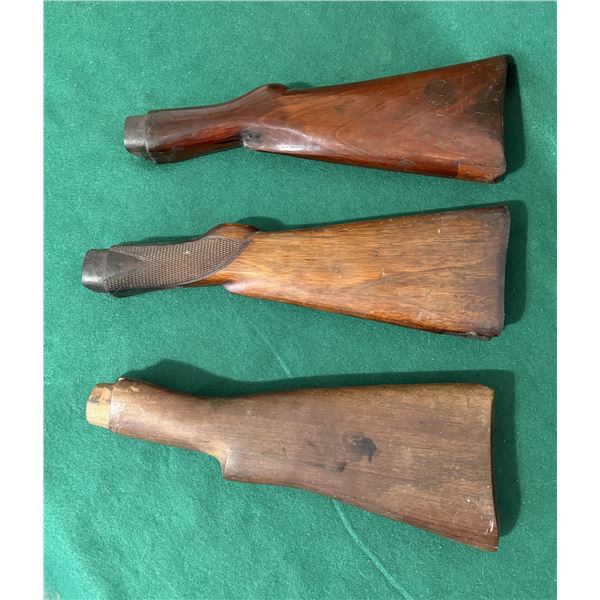 Vintage Wooden Buttstocks Lot