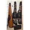Image 1 : Set of 3 Long Gun Cases and 1 Plastic Hand Gun Case