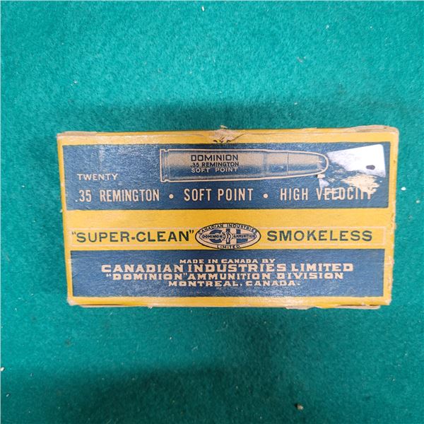 .35 Remington Factory CIL Super Clean Ammo in Collectible Box