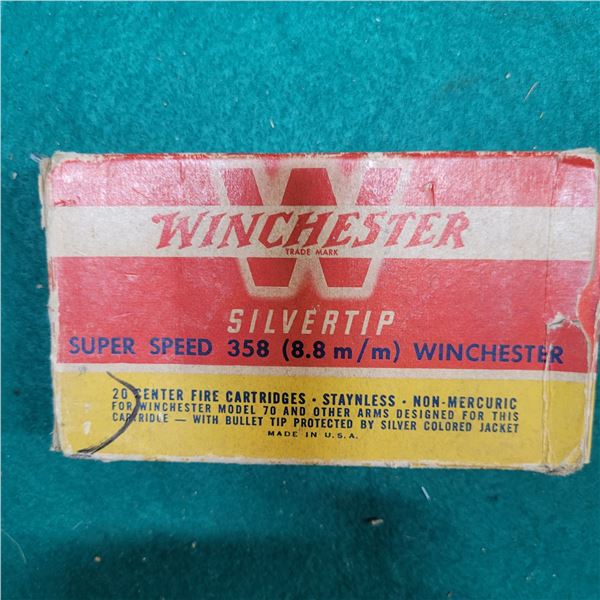 .358 Winchester Factory Super-Speed Collectible Ammo
