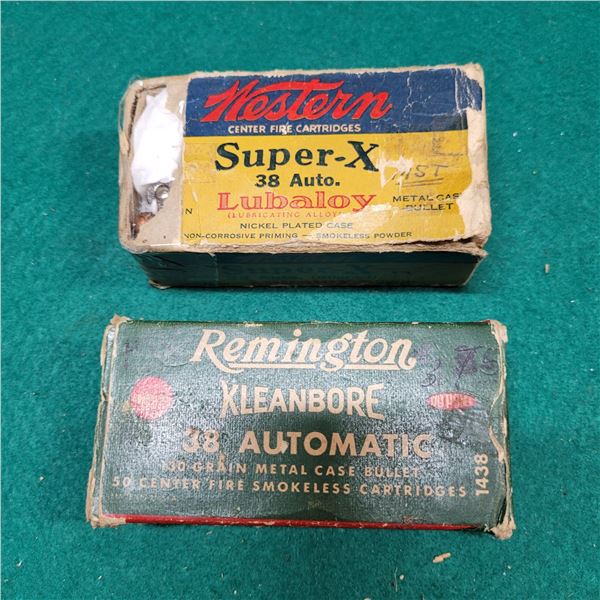 .38 Auto  Remington & Winchester Ammo