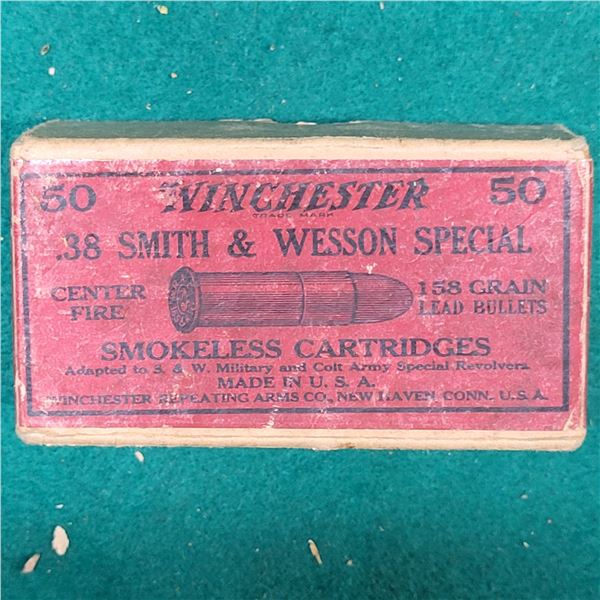 Winchester .38 Smith & Wesson Special Collectible Ammo