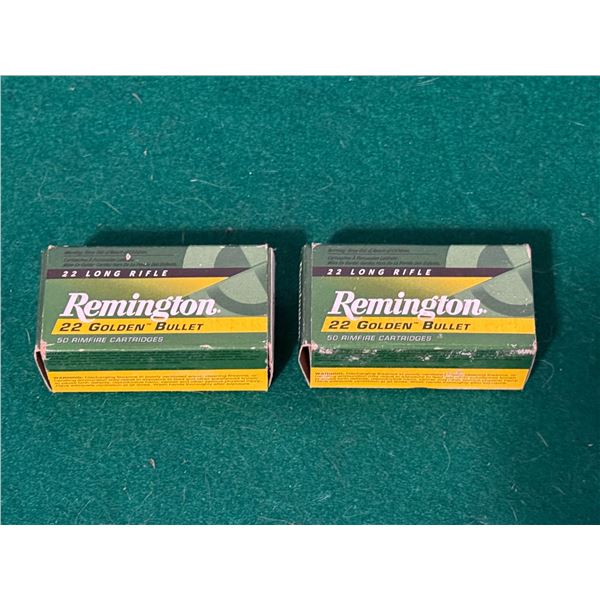 22 Long Rifle Remington Golden Bullet Ammo