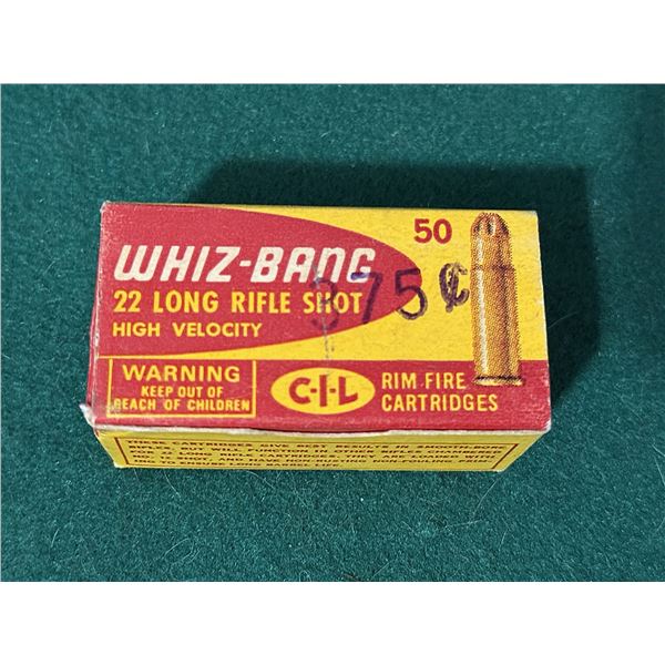 22 Long Rifle CIL Whiz-Bang Rim Fire Cartridges Collector's Box