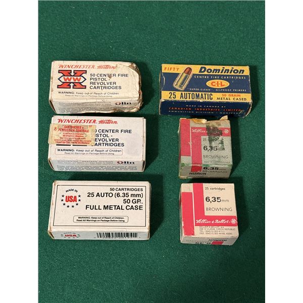 25 Auto 6.35mm 50 gr Ammo with Collector's Box
