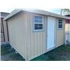 Image 2 : 10'  X  12'  X  8'  Tall Skid Mount Shed w/Door, Windows, Insulated