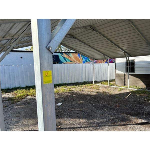 Aprox. 18'  X  20'  Two Car Arched Roof Carport