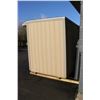 Image 3 : Beige/Gray  6'  X  8'  X  8'  Skid Mount Shed w/Door, Window