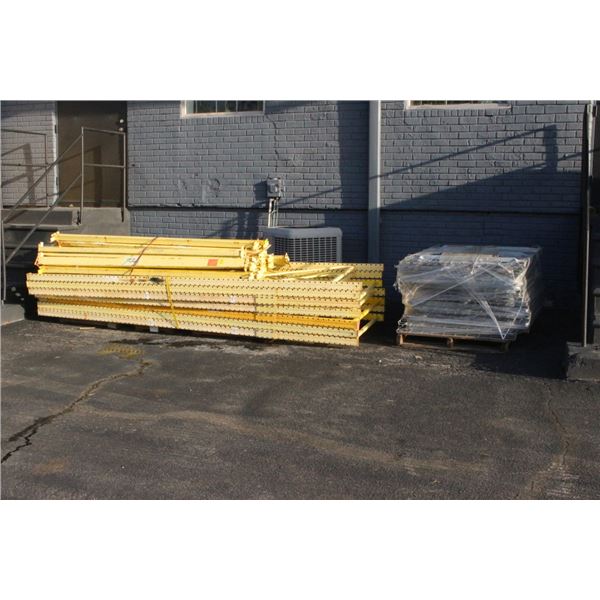 6-12'  Pallet Rack Section 7UPS/24CB w/Waterfall Decking - 6 X $