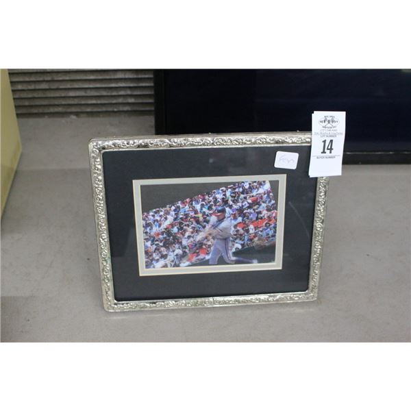 3D Chipper Jones Baseball Player Swinging Bat Photo