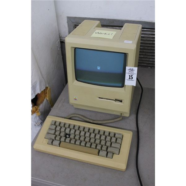 Vintage Mac Computer Mac Plus One MB - Says Works