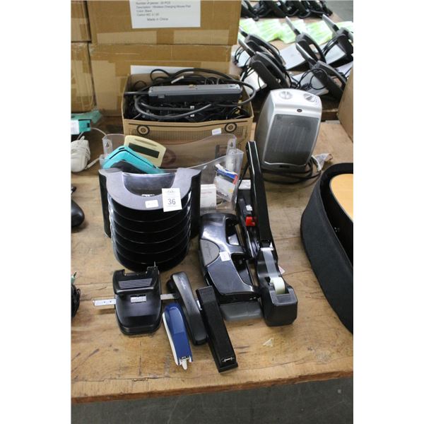 Staplers, Hole Punch, Multi Outlets, Space Heater, Office Supplies