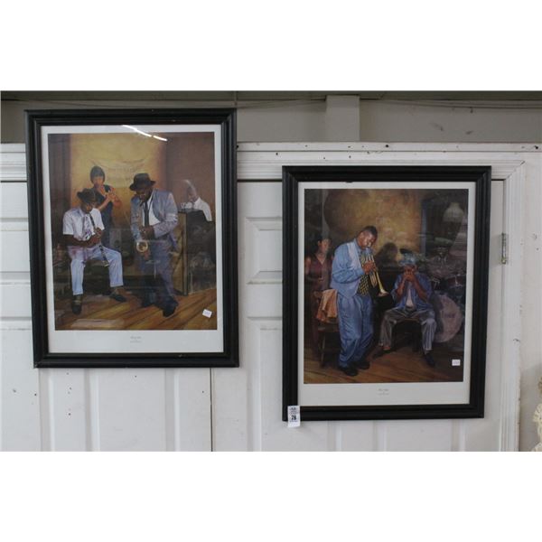 Framed Wall Art Blue Knight/Rusty Gate by Jason Delancy - 2