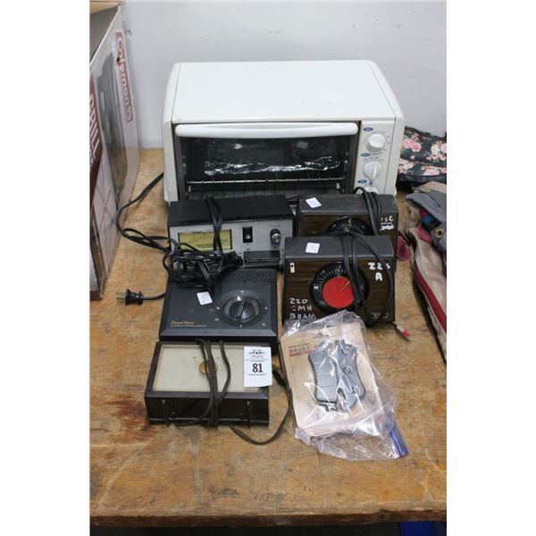 Toaster Oven, Break Shoes, Speed Controls, Antenna Control