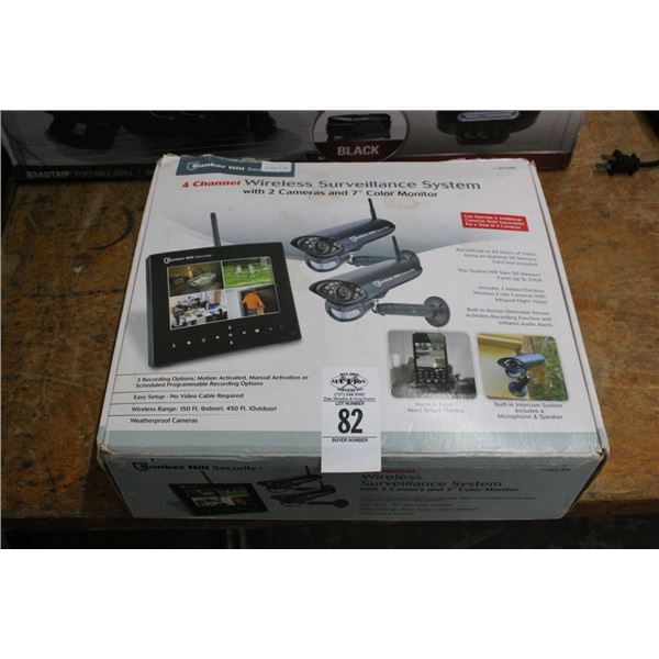 Bunkerhill 4 Channel Wireless System w/2 Cameras