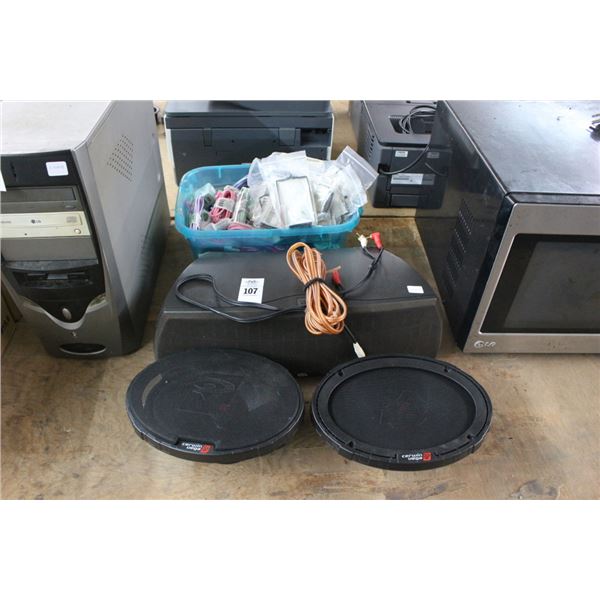 JBL, Audio Speaker, Cerwinvega Speakers, Asst. Portable Electronics Accessories