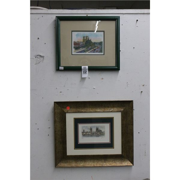 Artist Proof Lithograph Castle/Bridges - 2