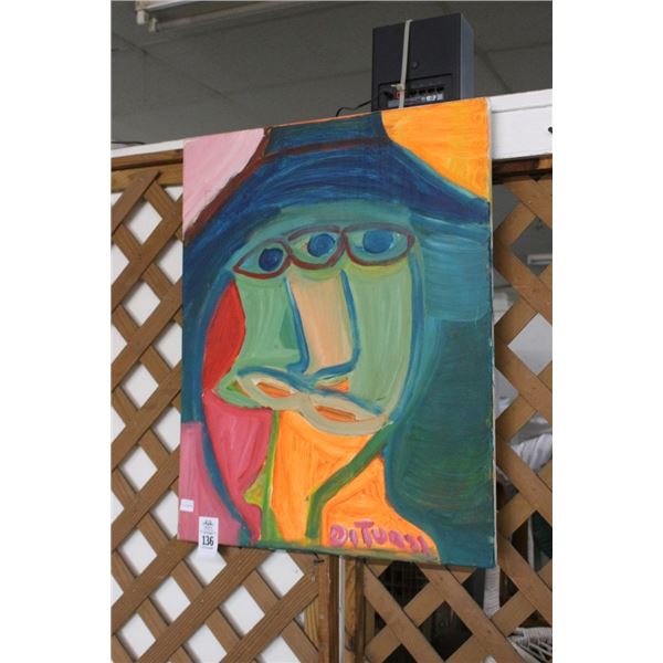 Abstract Hand Painted Wall Art on Canvas